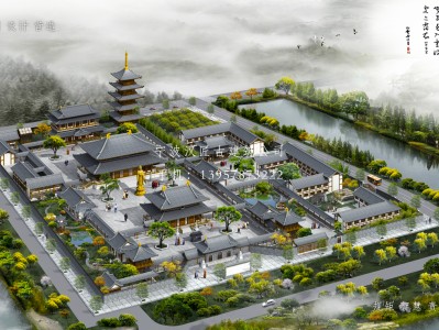 蒙城寺庙建筑总体规划方案